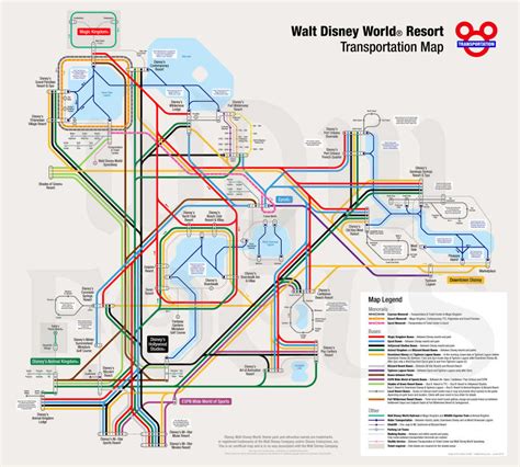 Disney World Transportation Map