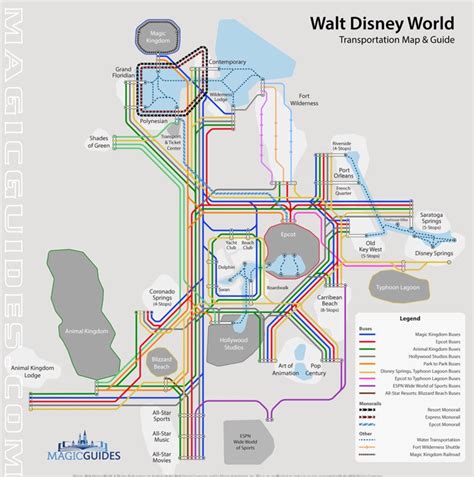 Disney World Transportation Maps