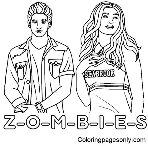 Disney Zombies printable worksheets