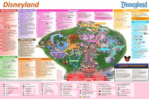 Disneyland Attractions Maps