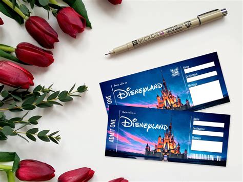 Disneyland Ticket Template 5