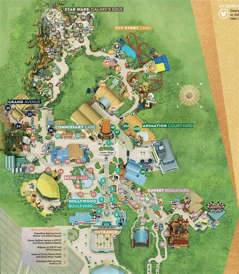 Disney's Hollywood Studios Map