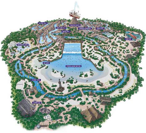 Disney's Typhoon Lagoon Map