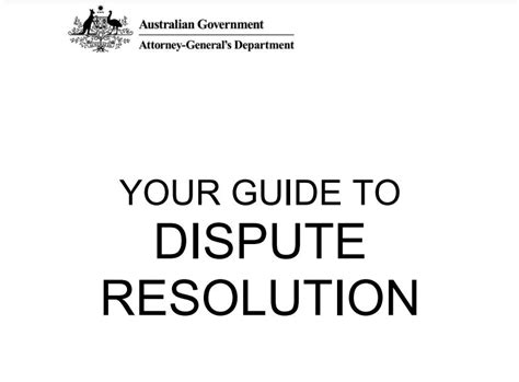 Dispute Resolution