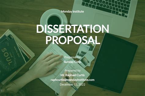 Dissertation Proposal Presentation Template