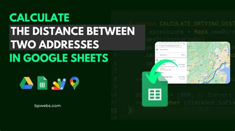 Calculating distances in Google Sheets