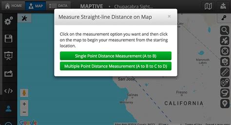 Distance calculator tool