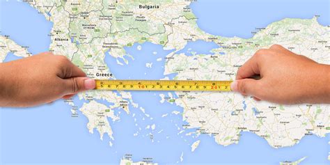 Distance measurement in feet and miles