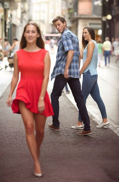 Distracted Boyfriend Meme Template