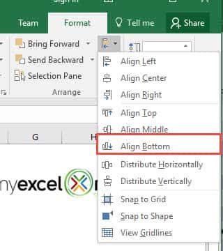 Distribute Horizontally in Excel