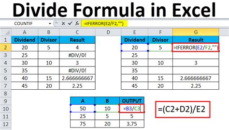 Divide By A Fixed Cell In Excel