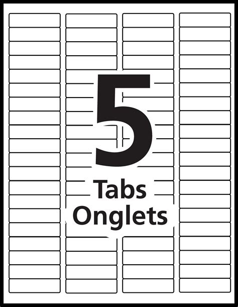 Example of divider tabs in Microsoft Word