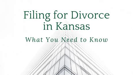 Divorce Filing Kansas