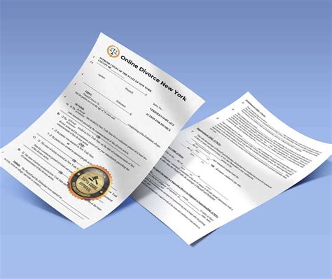 Divorce Paperwork NY