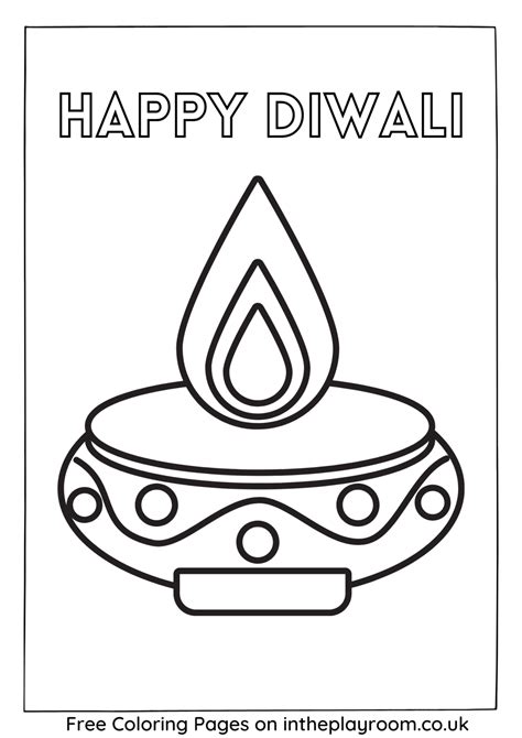 Diwali Coloring Pages Free