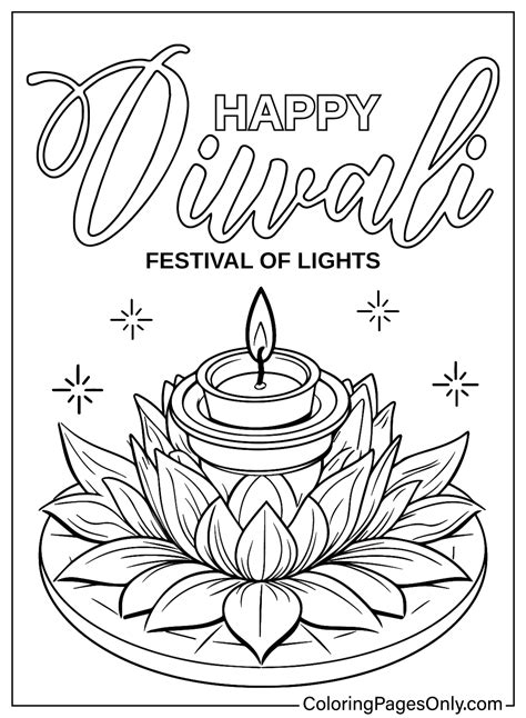 Diwali coloring pages gallery 10