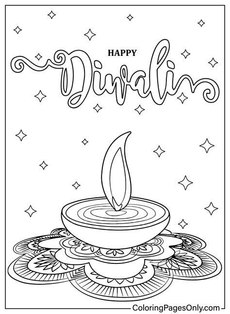 Diwali coloring pages gallery 2