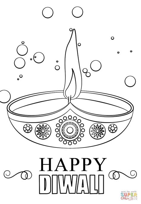 Diwali Printable Coloring Pages