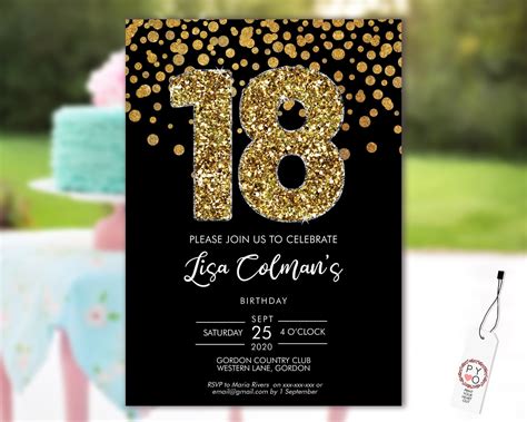 DIY 18th Birthday Invitation Ideas