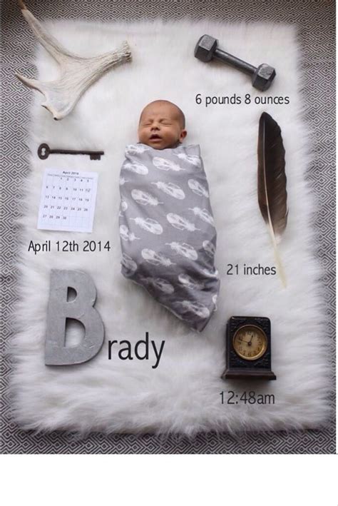 DIY baby birth announcements