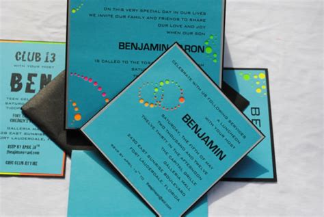 DIY Bar Mitzvah Invitation