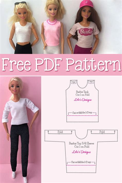 Image of DIY Barbie clothes patterns