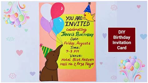 DIY Birthday Invitation Ideas