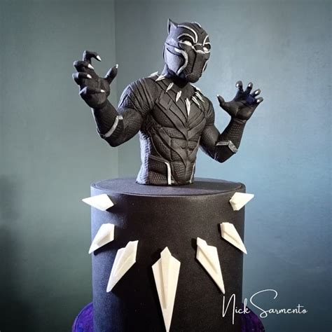 DIY Black Panther Cake Topper