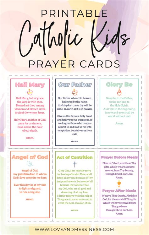 DIY Catholic Prayer Cards