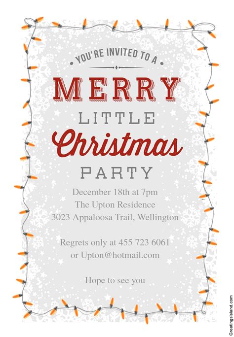 DIY Office Christmas Party Invitation Ideas