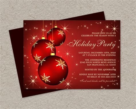 DIY Christmas Party Invitations