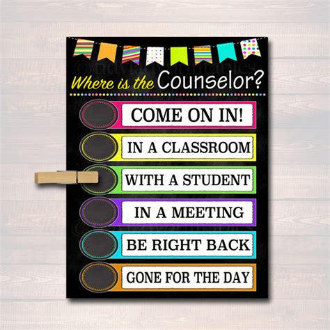 DIY Counselor Door Sign Ideas