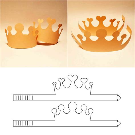 A DIY crown template with customizable design