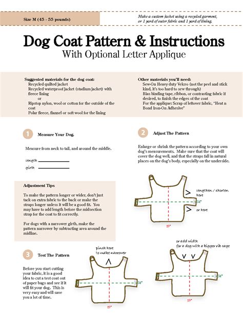 DIY Dog Vest Pattern