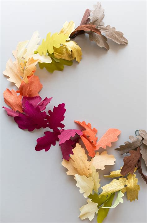 DIY Fall Leaf Garland