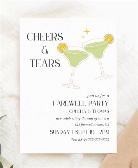 DIY Farewell Party Invitation