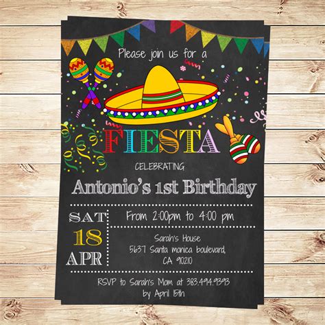 DIY Fiesta Invitation Template