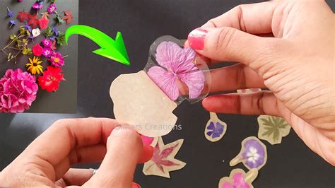 DIY flower stickers