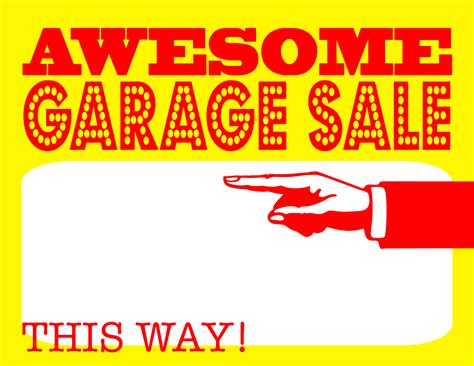 DIY Garage Sale Sign