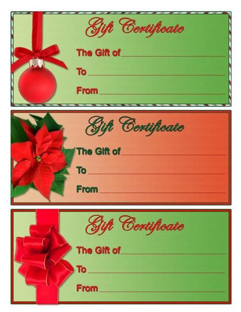 DIY Gift Certificate Ideas