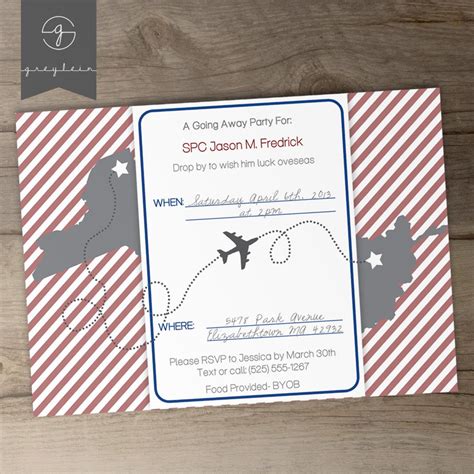 DIY Going Away Party Invitation Template