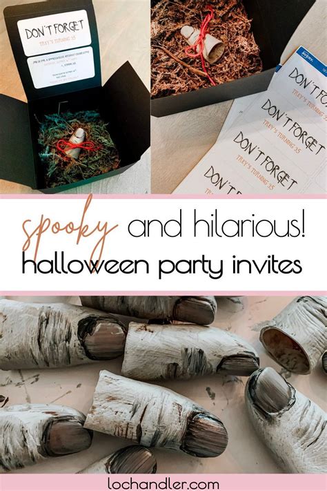 DIY Halloween party invitations