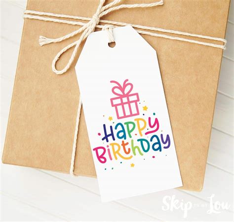 DIY Happy Birthday Tags