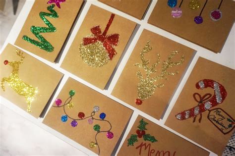 DIY Holiday Card with Stickers