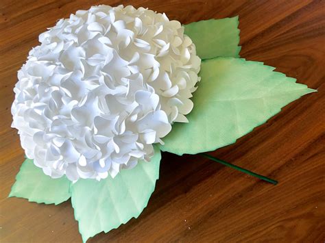 DIY Hydrangea Paper Flower Template