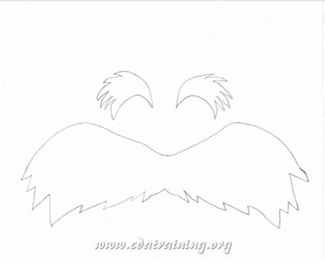 DIY Lorax Mustache Printable