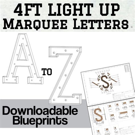 DIY Marquee Letter Template Examples