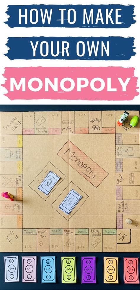 DIY Monopoly game cards