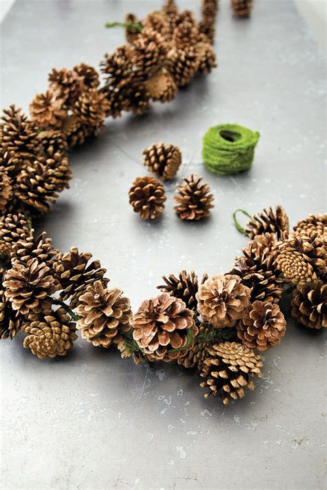 DIY Pinecone Garland