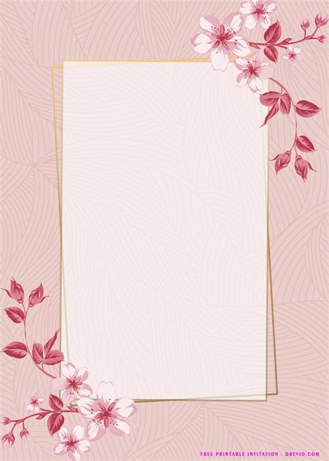 DIY Pink Birthday Invitation Template Design Ideas